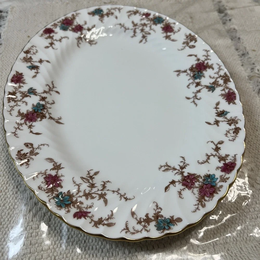 MINTON CHINA ANCESTRAL S-376 LARGE OVAL SERVING‎ PLATTER 12.5